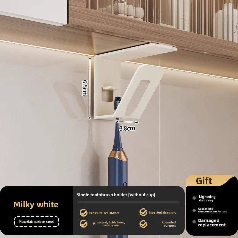 Wall-Mounted Metal Toothbrush Holder