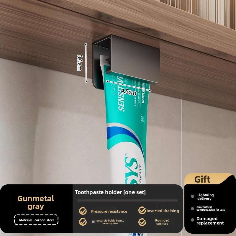 Wall-Mounted Metal Toothbrush Holder