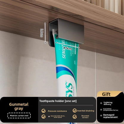 Wall-Mounted Metal Toothbrush Holder