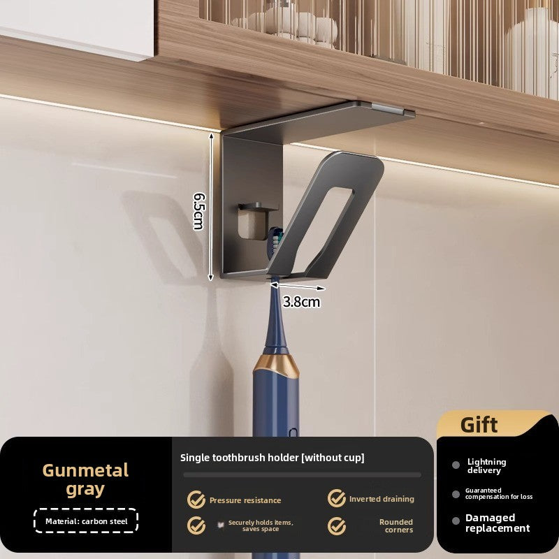 Wall-Mounted Metal Toothbrush Holder